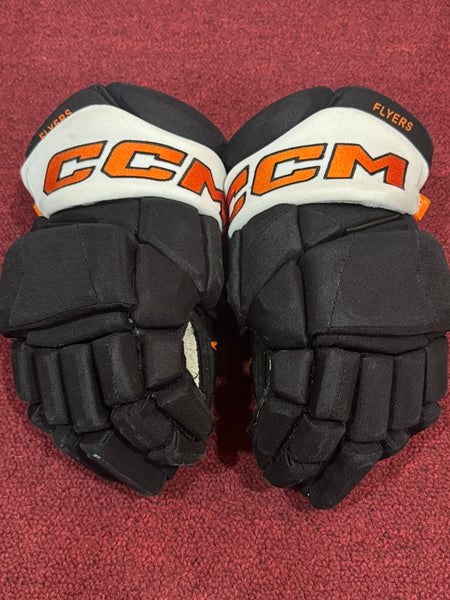 Philadelphia Flyers CCM HGPJSPP Gloves 14" Pro Stock Item#FL57