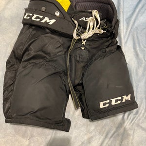 Black Junior Medium CCM Super Tacks AS1 Hockey Pants (Used)