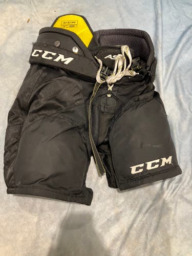 Black Junior Medium CCM Super Tacks AS1 Hockey Pants (Used)