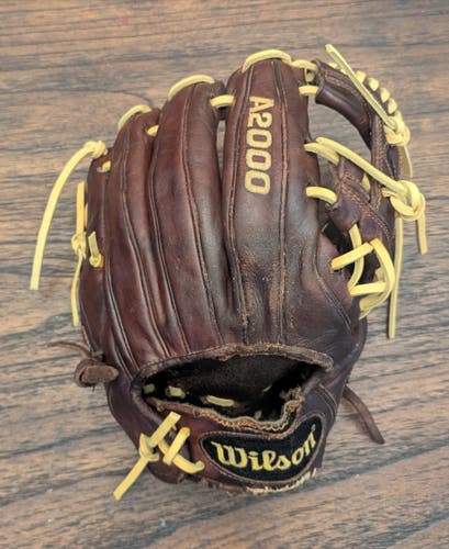 Wilson A2000 Dustin Pedroia Model 11.5 - Fully Reconditioned New FlatBill Laces