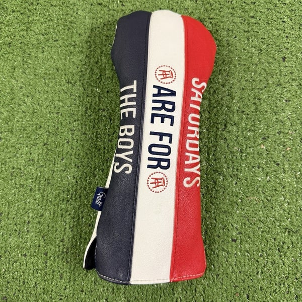 Barstool Sports Saturdays Are For The Boys Wood Headcover Cover Blue Red White