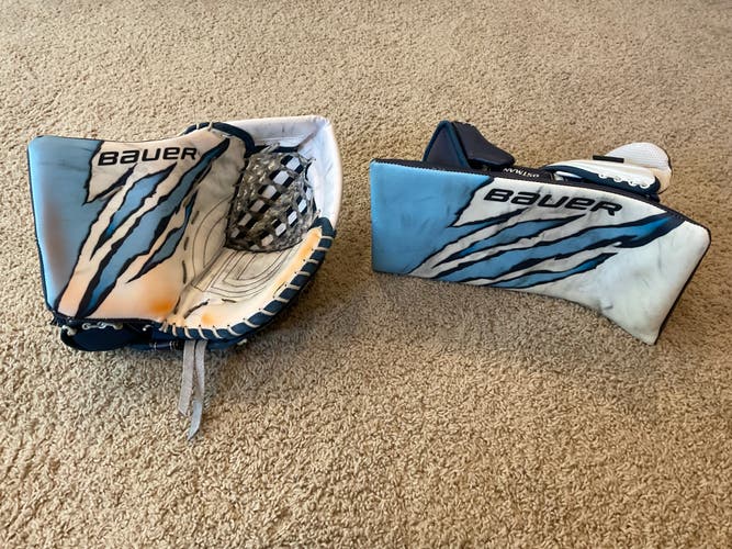 Victor Östman Pro Stock Glove and Blocker Bauer Vapor 2X Pro