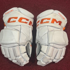 Lehigh Valley Phantoms CCM HGPJSPP Gloves 15" Pro Stock Item#WO15N