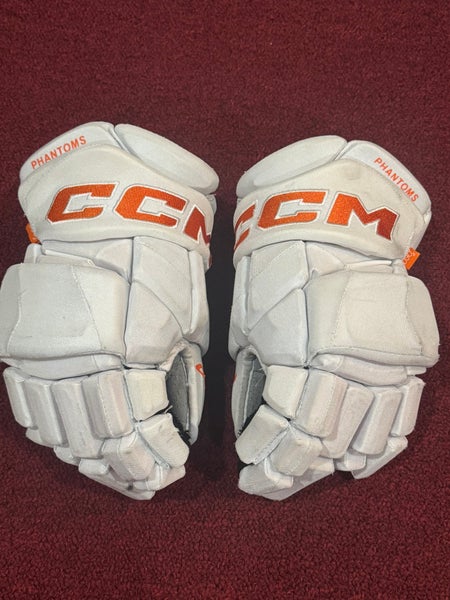 Lehigh Valley Phantoms CCM HGPJSPP Gloves 15" Pro Stock Item#WO15N
