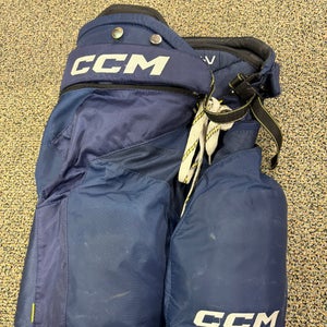 Blue Junior Medium CCM Tacks AS-V Hockey Pants (Used)
