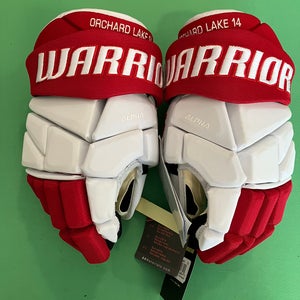 White Senior Warrior Alpha Pro Gloves 13" (New)