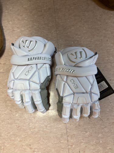 Warrior EVO QX Lacrosse Gloves Large (New)