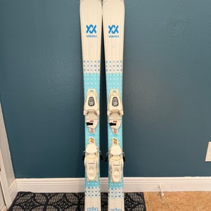 Kid's Volkl Flair 110 cm All Mountain Skis With Bindings - Used
