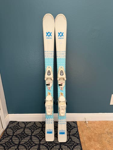 Kid's Volkl Flair 110 cm All Mountain Skis With Bindings - Used