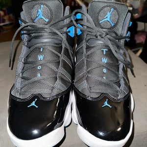 Air Jordan 6 rings Shoes Anthracite Univ Blue sz13