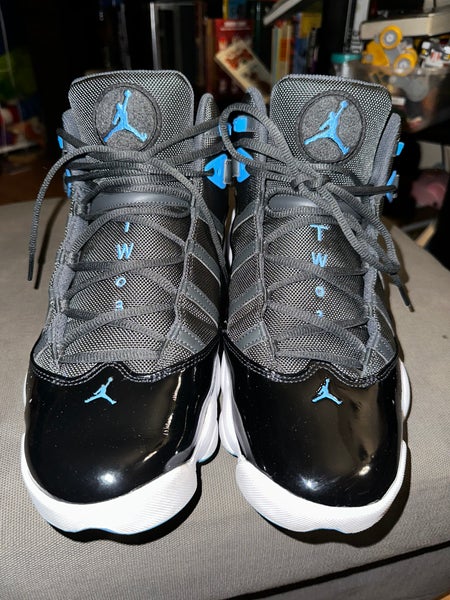 Air Jordan 6 rings Shoes Anthracite Univ Blue sz13
