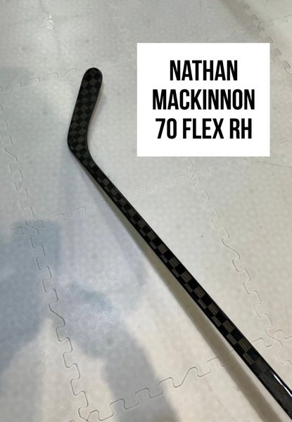 Senior(1x)Right MacKinnon 70 Flex ProBlackStock™ Unbranded Pro Stock Hockey Stick (Extra lites)