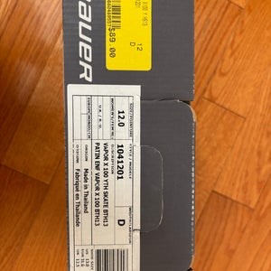 Bauer Vapor X100 Hockey Skates Regular Width Youth 12D (Used)