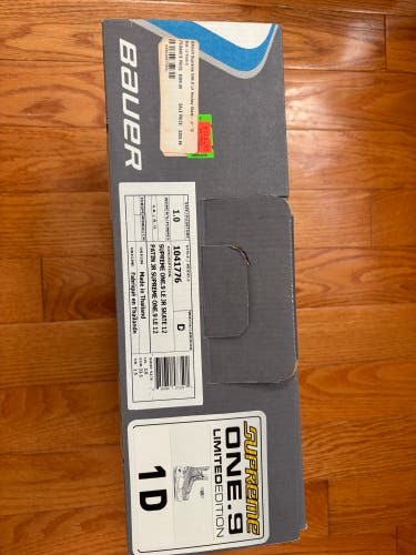 Bauer Supreme One.9 Hockey Skates Regular Width Size 1D Limited Edition (Used)