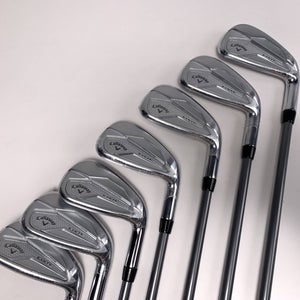 Callaway Elyte Iron Set 5-PW+AW Project X Denali 6.0 75g Stiff Graphite RH NEW