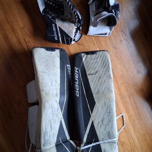 35" SR Large Bauer Ultrasonic Regular Goalie Full Set (Used)