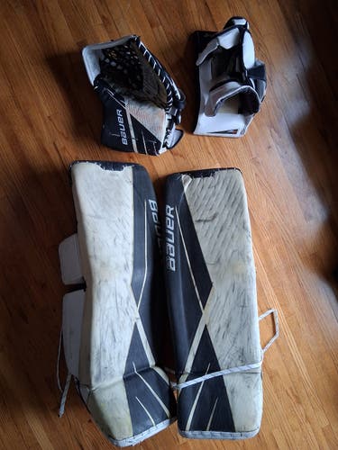 35" SR Large Bauer Ultrasonic Regular Goalie Full Set (Used)