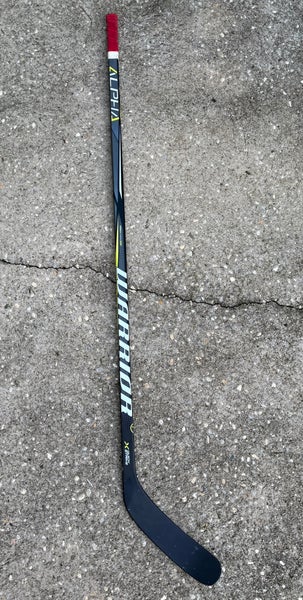 Senior Warrior Alpha QX Hockey Stick LH Toe Pattern Pro Stock (Used) Kuznetsov 75 flex T30R build