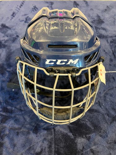 Blue CCM FL3DS Junior Helmet (Used)