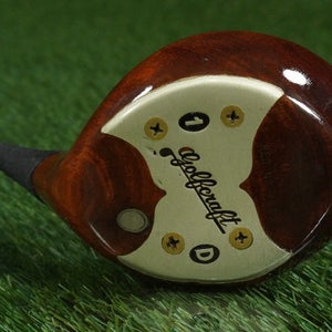 VINTAGE GOLFCRAFT PERSIMMON WOOD RALPH GULDAHL PERSONAL DRIVER STEEL SHAFT RH