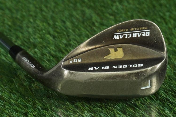 GOLDEN BEAR BEAR CLAW LOB WEDGE "L" ULTRA LIGHT STEEL MID-FIRM FLEX RH 60