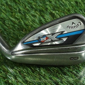 CALLAWAY XR 8 IRON TRUE TEMPER SPEED STEP 80G REGULAR FLEX STEEL SHAFT RH
