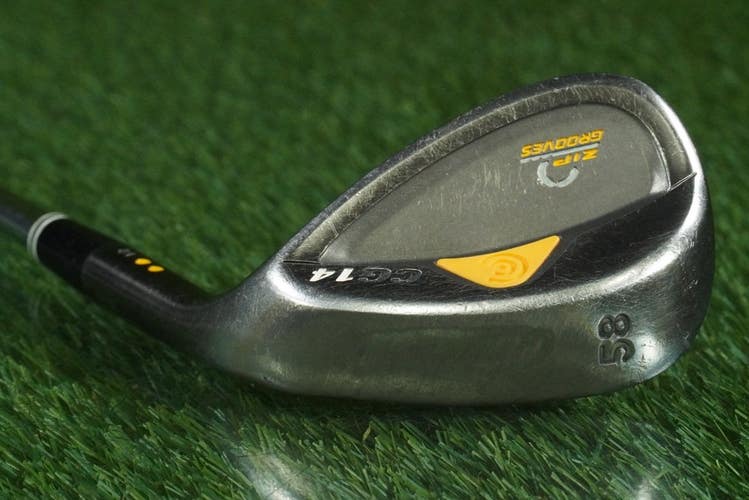 CLEVELAND CG14 BLACK PEARL LOB WEDGE TRACTION ACTION RH TWO DOTS 58 12 ~ LOOK!