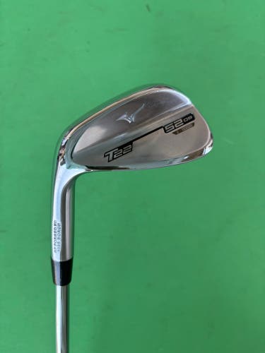 Men's Mizuno Mizuno T22 Satin Chrome Wedge Left Hand Regular Flex 52 Degree Steel Shaft