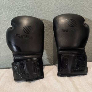 SANABUL Black 12oz Boxing Gloves