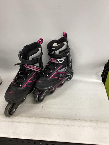 Used Rollerblade ZETRA Senior Rec Fitness Skates Black Senior 9 11851-S000038766