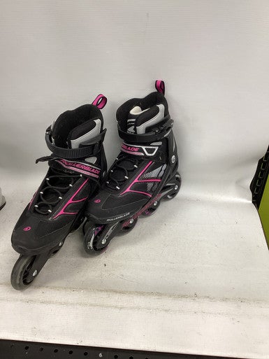 Used Rollerblade ZETRA Senior Rec Fitness Skates Black Senior 9 11851-S000038766