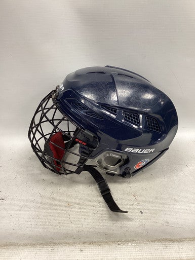 Used Bauer BAUER COACHS HELMET Helmet Cage Combo Navy Blue MD 11851-S000038758