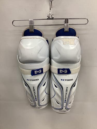Used Bauer NEXUS 7000 Junior Shin Guards White 11" 11851-S000038737