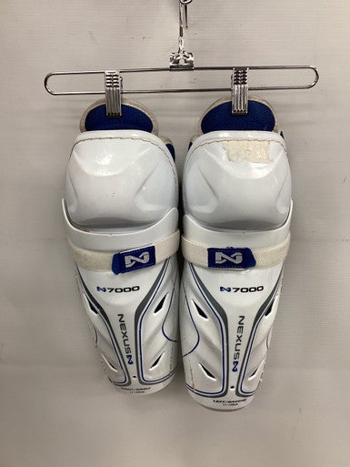 Used Bauer NEXUS 7000 Junior Shin Guards White 11" 11851-S000038737