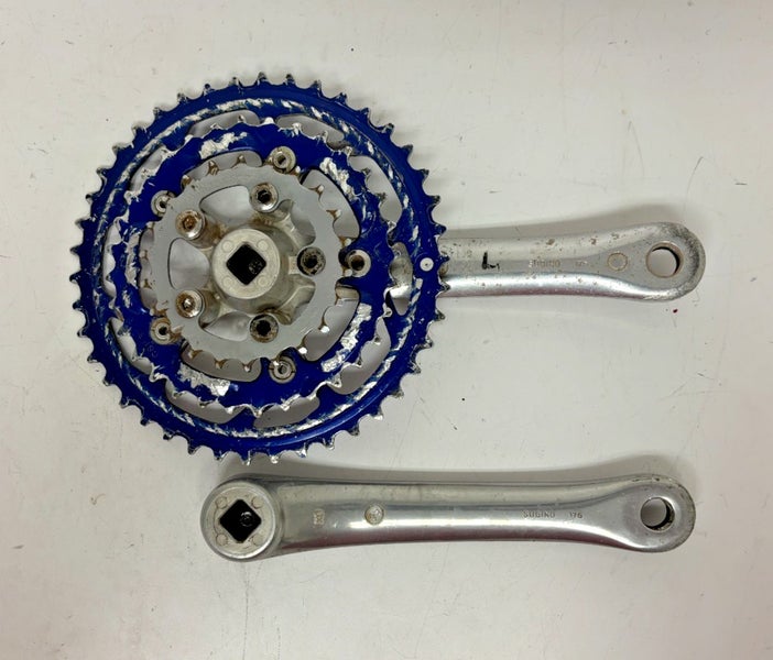 Vintage Cannondale CODA Sugino 175mm 44/32/22 Blue Anodized