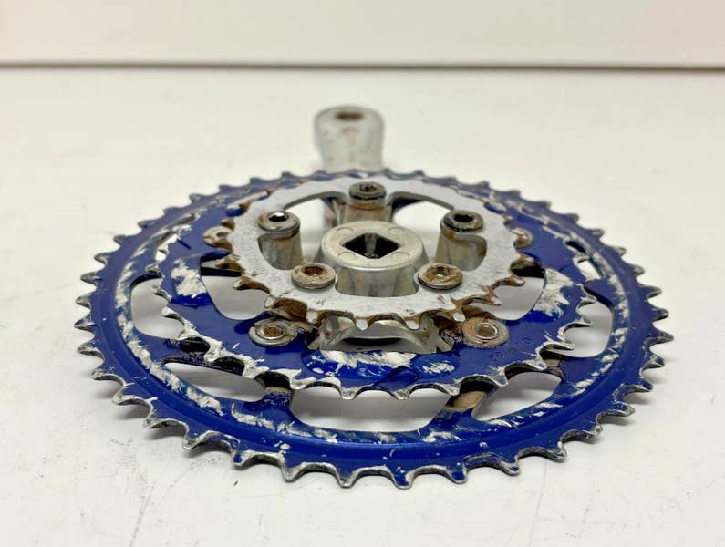 Vintage Cannondale CODA Sugino 175mm 44/32/22 Blue Anodized