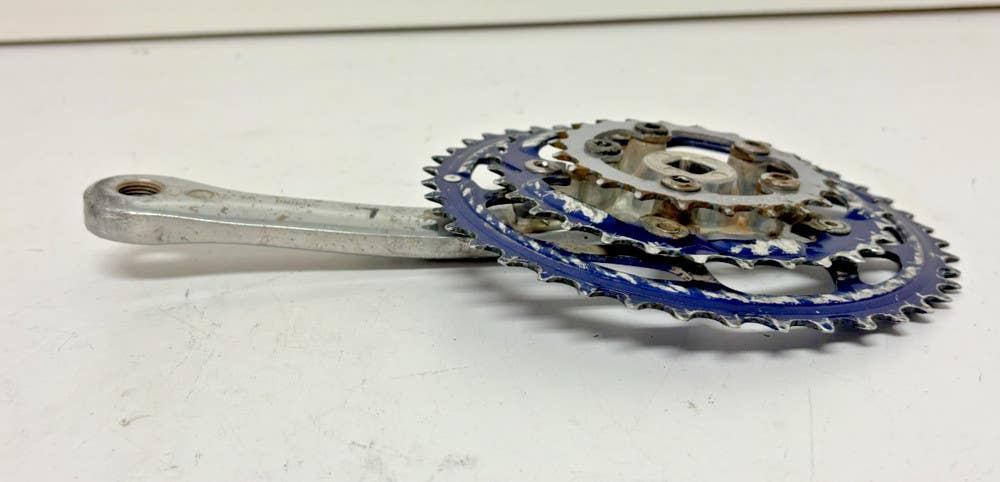 Vintage Cannondale CODA Sugino 175mm 44/32/22 Blue Anodized