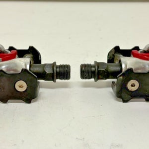 Wellgo WPD-981 Black Aluminum Hybrid SPD Clipless/Platform Pedals EXCELLENT