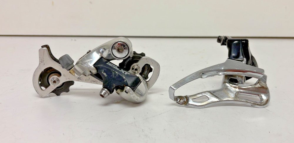 Vintage Shimano Deore XT RD-M737 Rear & Deore LX FD-M563 Front Derailleurs