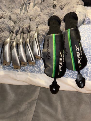 Men's 2023 TaylorMade RBZ Speedlite Left Hand Iron Set Regular Flex Graphite/Steel Shaft (Used)