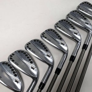 Men's PXG 0311 Chrome Right Handed Iron Set Stiff AeroTech steel Fiber i95 (Used)