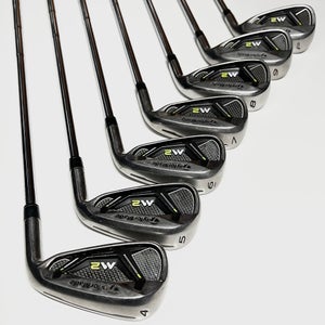 Taylormade M2 Iron Set 4-9, PW Right Handed Stiff Flex Steel Shafts