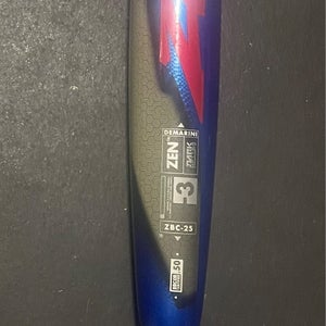 2025 DeMarini CF Zen Composite BBCOR Certified Bat (-3) 30 oz 33" (Used)
