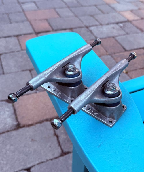 Vintage Tracker B•2 Skateboard Trucks 8.5” Axles 6” Hangers Excellent Condition