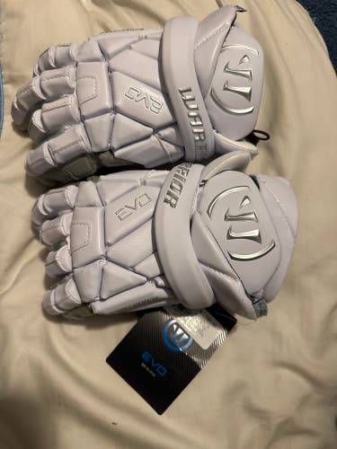 Warrior EVO QX Lacrosse Gloves Medium (New)