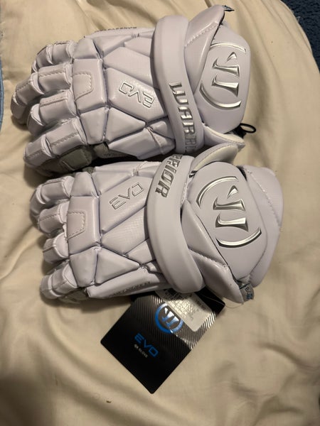 Warrior EVO QX Lacrosse Gloves Medium (New)