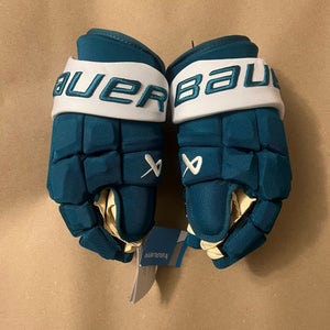 San Jose Sharks Bauer Supreme Mach Gloves 14" STURM NWT