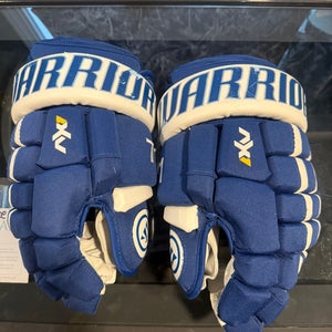 Blue Leafs clarkston mic leather Warrior AX1 Pro Gloves 14" Pro Stock (Used)