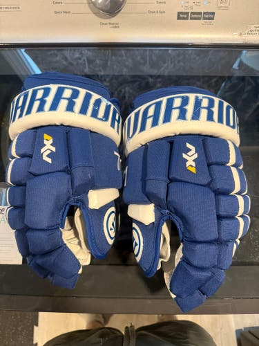 Blue Leafs clarkston mic leather Warrior AX1 Pro Gloves 14" Pro Stock (Used)