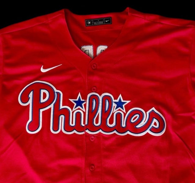 Red Men's Large Nike Jersey (Used) - Phillies Bryce Harper #3